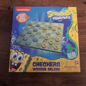 Spongebob Squarepants Checkers (Wooden Deluxe)